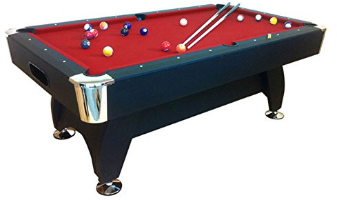 Tavolo da Biliardo + Accessori per Carambola Panno Rosso Modello Red DEVL 7FT Nuovo