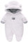 Tutina Invernale da Neonato, Bambini, Intera con Cappuccio, Set di Tutine da Neve Spesse e Calde, Bianco, 3-6 Mesi
