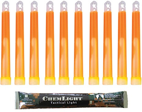 Cyalume Technologies SA9-10027019AM kemljus, orange (100-pack)