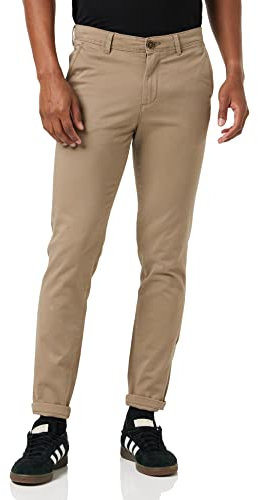 JACK & JONES Homme Jpstmarco Jjbowie Sa Beige Noos Pantalon, Beige, 38W / 34L