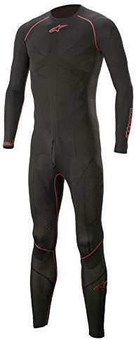 Alpinestars Ride Tech Lite 1Pc Undersuit, Noir/Rouge, XS-S Homme