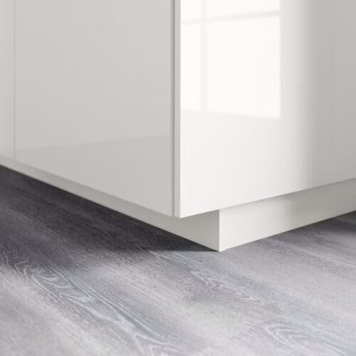 AERREGI KIT ZOCCOLO BIANCO PER CUCINA BATTISCOPA ALTEZZA 10, 12 E 15 CENTIMETRI | ZOCCOLI IN ACCIAIO INOX 5 METRI CON ACCESSORI PER UNIONE E KIT GANCI | KIT ZOCCOLATURA BIANCO (4, Bianco, H120 mm)
