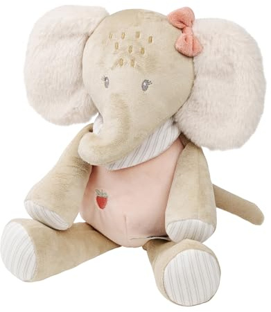 Nattou Kuscheltier Elefant, Wegbegleiter ab der Geburt, Ca. 29 cm, Polyester, Flo, Oli & Ernest, Oli Pink