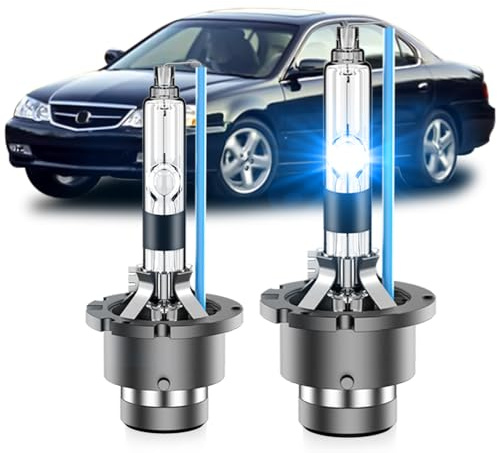SENROBO Fit for 2001-2003 Acura CL CSX RL TL D2R HID Xenon Headlight Bulbs, 350% Brightness, Low Beam Light Bulb, 8000K White Blue, Plug and Play, Pack of 2