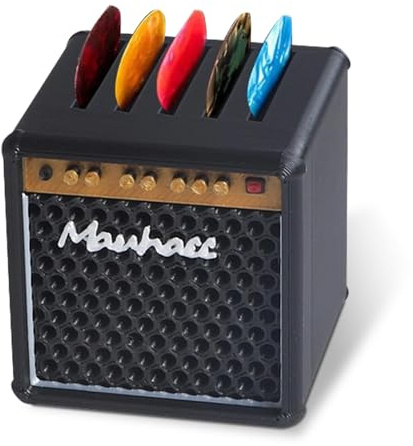 Cumnvulnt Plektrum Halter, Schwarz Pickhalter für E-Gitarren, PLA-Material, Gitarren Zubehör, Praktische Aufbewahrung für Plektren, Gitarre Geschenkidee für Musiker