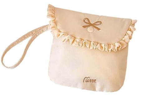 Higiene - Bolsa de almacenamiento de gran capacidad similar al terciopelo para artículos esenciales femeninos y artículos de aseo de viaje para mujeres, Amarillo, Talla única