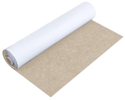 IVEOPPE - Tapis en feutre auto-adhésif - 40x220cm, tissu en feutre auto-adhésif, pour boîtes, sous-verres, tiroirs, cadres de photos, pieds de chaise, pieds de table (Beige 1mm d’épaisseur)