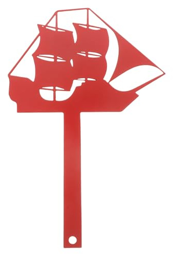 EPIGEIST Bandiere per Cassette Postali in Ferro Robusto Design Nave, Bandiera Sostitutiva Decorativa e Cartello per Cassetta Postale, Accessorio per Esterni Resistente e Funzionale