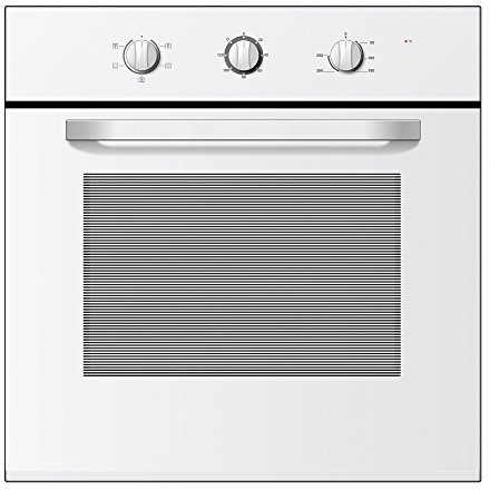 Statesman BSF60WH Built-In Single Cavity Fan Oven, 4 Cooking Functions, 2 Hour Timer, 65L, White