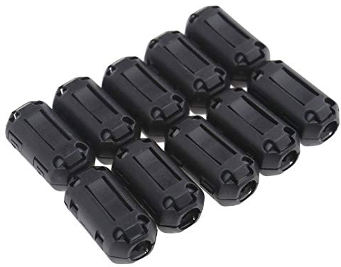 SING F LTD 10 x Rauschunterdrücker, 7 mm, EMI, RFI-Clip, Choke, Ferritkern-Kabelfilter