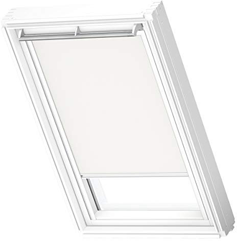 VELUX Verdunkelungsrollo für Dachfenster MK10 Weiss mit weißer Führungsschiene
