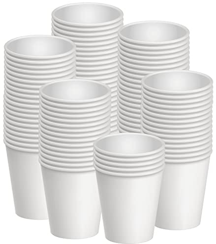 Axe Sickle 300 Pcs 6 Oz Disposable Paper Cups, Hot and Cold Beverage Drinking Cup for Coffee, Water, Juice for Party, Picnic,Travel,and Events