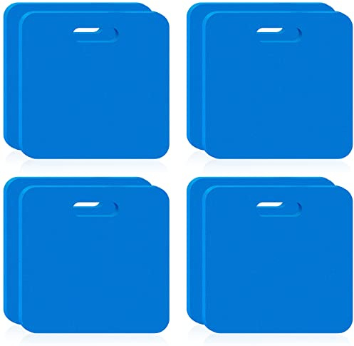 Juexica 8 Pcs Stadium Seat Cushion Portable Cushion Bleachers with Handle Stadium Seat Pad for Spectating Sports Festivals, Outdoor Concerts, Garage, Yoga, Camping, Hiking, Fishing Chairs (Blue)