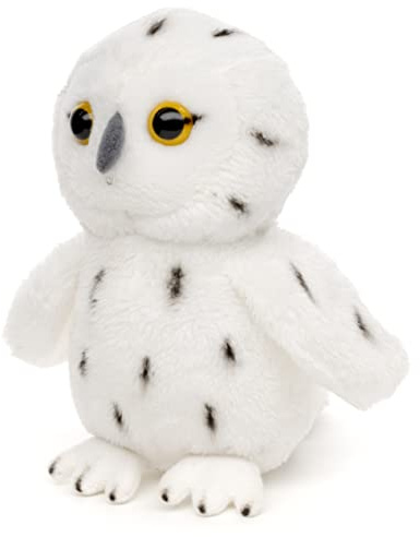 Uni-Toys - Schnee-Eule Plushie - 12 cm (Höhe) - Plüsch-Vogel - Plüschtier, Kuscheltier