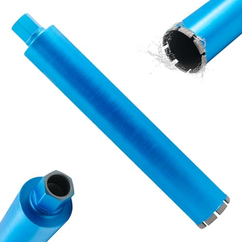 HBKEEN Diamantbohrkrone 1¼ UNC für Kernbohrkrone Nassbohrkrone LASERGESCHWEIßT DM 82mm L 450 mm