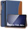 MoKo Custodia per Samsung Galaxy Tab A9 Plus 11 Pollici 2023 SM-X210/SM-X216/SM-X218, Multi-Angolo Custodia Galaxy Tab A9+ con Cinghia a Mano Tasca Frontale Auto Sveglia/Sonno, Denim Blu Marrone