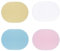 4 Esponjas de Lavado Facial Exfoliantes y Suaves - Algodón de Limpieza (Rosa, Azul, Amarillo, Blanco)