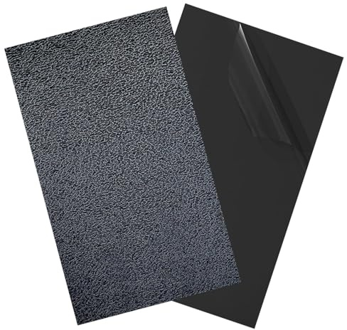 Abs-platten 3mm Kunststoffplatte abs-platte 2Stk(30 * 20CM) | Abs Kunststoffplatte Plastikplatte Schwarz für Modellbau Basteln Kotflügel Heimdekoration