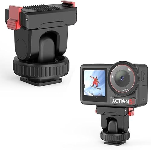 Magnetic Base for DJI Osmo Action 5 Pro/4/3, Quick Release Mount Expansion Adapter Cold Shoe Base Accessories for DJI Action 5 Pro/4/3