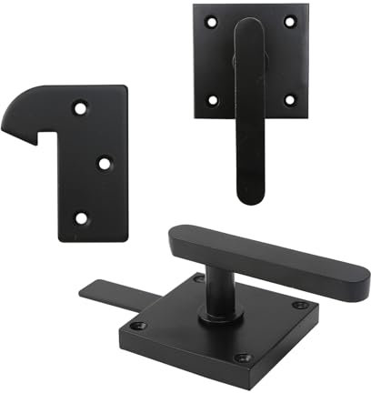 diceevil Double Side Gate Latch, Heavy Duty Fence Latch Swinging Door Latch Gate Hardware for Wood Gates,Pool,Backyard,Garden