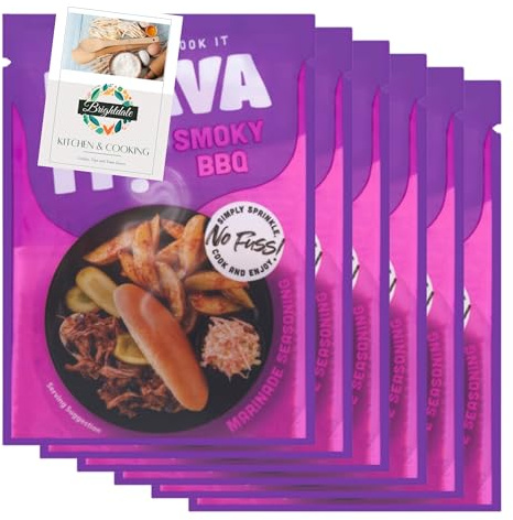 BBQ Marinade Bundle with Flava It Barbecue Marinade 35g 6 Pack + Brightdale Kitchen Booklet