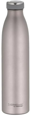 THERMOcafé TC BOTTLE Isolierflasche 0,75 l, 24 h kalt, rose mat | Kohlensäurefest, auslaufsicher, Edelstahl-Trinkflasche, 12 h heiß, für Sport, Schule, Büro & unterwegs, rosa