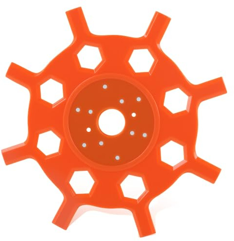 SilverChry Cuchilla Desbrozadora, Cuchilla de 4 Dientes, Disco Desbrozadora, Apertura de 25 Mm, Resistente y Duradera, Compatible con La Mayoría de Las Cortadoras de Césped (8 dientes)