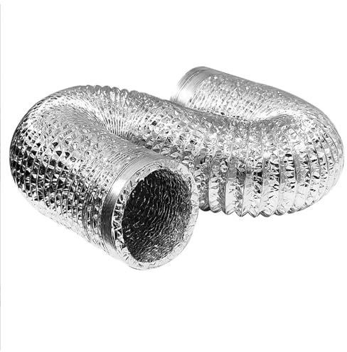 ZoRHac Tubo de ventilación de Aluminio de Doble Capa, diámetro 60-180 mm, Tubo retráctil de Escape de Humos, Salida de Aire for Cocina, Manguera de Extractor de baño (80 mm, 2 m)(80mm,1.5 m)