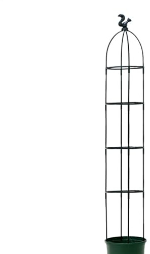 Torre de obelisco de jardín enrejado | Soporte para plantas trepadoras, torre de jardín para enredaderas, vides, plantas en macetas, plantas de interior, obeliscos de torre de tomate
