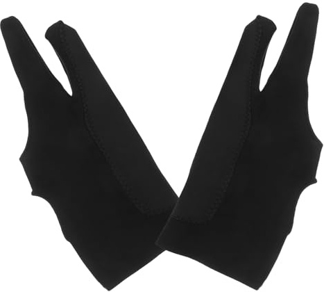 Veemoon Artist Painting Gloves Two-Finger High Elasticity Glove for Drawing Tablet Left and Right Hand Fit Smudge Mitten for Digital Art and Sketching