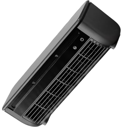 JSGHGDF Enfriador de aire recargable para pared/escritorio de 3 velocidades, control remoto, silencioso, enfriamiento rápido para dormitorio, cocina, oficina y espacios pequeños, ventilador de