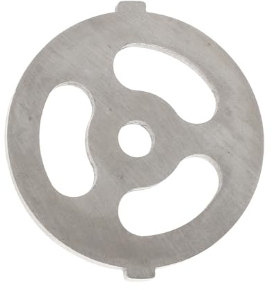 Placa para Picadora de Carne de Acero Inoxidable, 55mm | Repuesto de Color Plata, para Picadora de Carne Eléctrica Doméstica, Corte Rápido y Montaje Sencillo