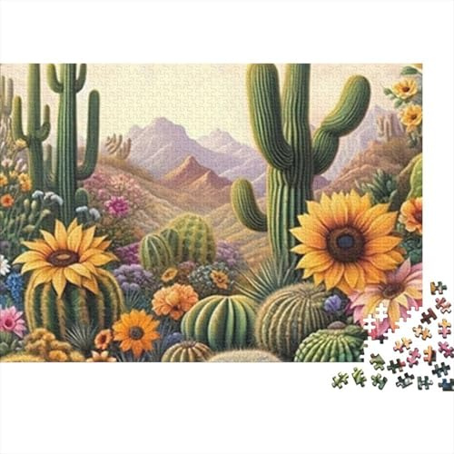 Cactus Garden 1000 Piece Jigsaw Puzzle for Adults Relaxation 38x26cm/1000pcs