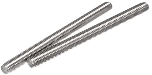 sourcing map 2 Stück Voll Gewindestange M12 x 150mm 304 Edelstahl Rechtsgewinde