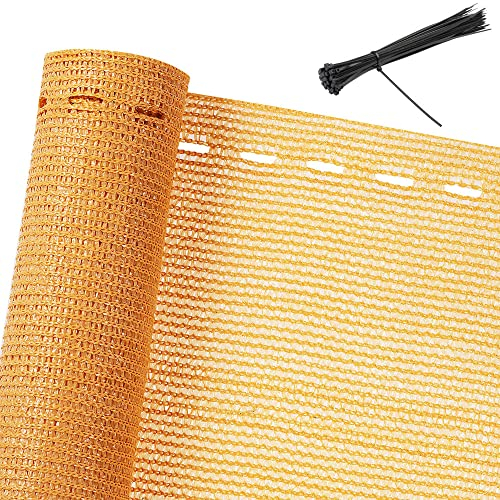 Brise vue 1 x 10 m beige Tissu HDPE Pare-soleil brise-vue jardin balcon Protection UV vent Résistant aux intempéries