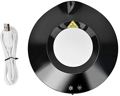 Scaldatazze da Caffè, USB 2 in 1 Scalda E Raffredda Sottobicchieri Raffredda E Scalda Sottobicchieri Refrigeranti Per Tazze(Nero)