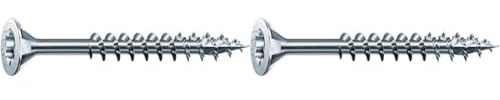 SPAX Universalschraube, 4,0 x 60 mm, 100 Stück, T-STAR plus, Senkkopf, Teilgewinde, 4CUT, WIROX A3J, blank verzinkt, 0191010400603 (Packung mit 2)