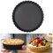 Tart Pans, Non-Stick Fluted Tart Tin - 8 Inch Tart Pans with Removable Bottom, Deep Pie Dish Loose Bottom Flan Tins Pie Tin Quiche Dishes for Baking Pizza Fruit Mousse Christmas Dessert(Size:8inch)