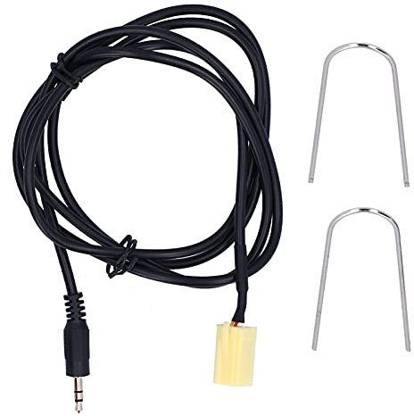 RASTKY Adattatore Audio per Auto Cavo AUX-IN a 6 Pin di Ricambio Adatto per Grande Punto, Installazione Semplice, Jack da 3,5 Mm, 150 Cm
