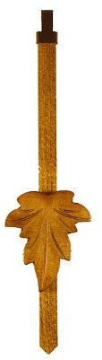 August Schwer Kuckucksuhren Pendel handgeschnitzt