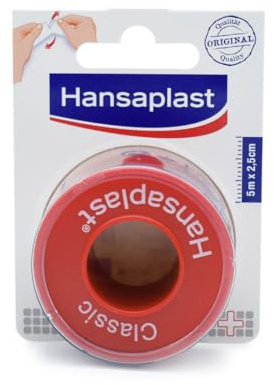 Hansaplast Cerotto di fissaggio classico, 5 m x 2,5 cm, 1 pezzo