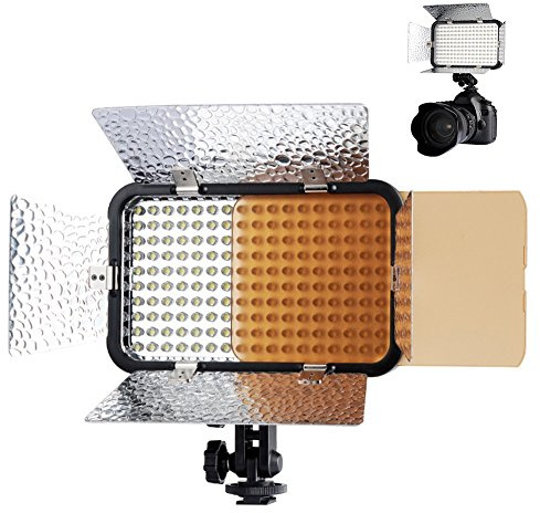FOTGA Godox Lampe led170 II Vidéo professionnelle 5500–6500 K avec diffuseur Filtre & jaune Filtre pour appareil photo reflex numérique Caméscope DV Canon Nikon