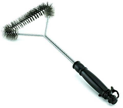 Brandsseller Grillbürste dreiseitige Reinigungsbürste - Edelstahlborsten - 38 cm