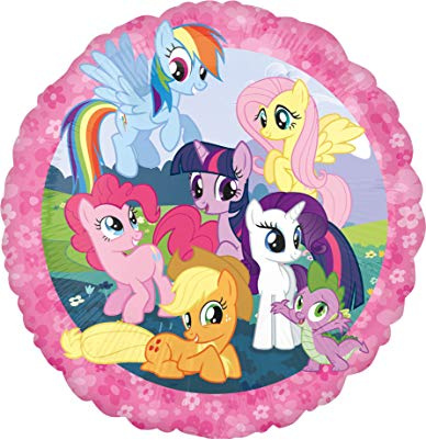 Amscan 2642101 - Standard Folienballon My Little Pony, circa 43 cm, Kindergeburtstag, Heliumballon
