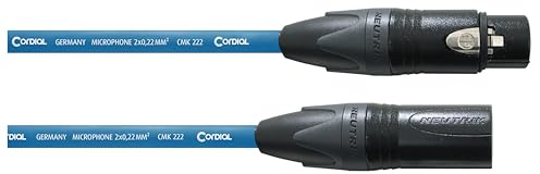CORDIAL Kabel micro XLR 5 m blau Kabel MICROPHONE Select symmetrisch Standard