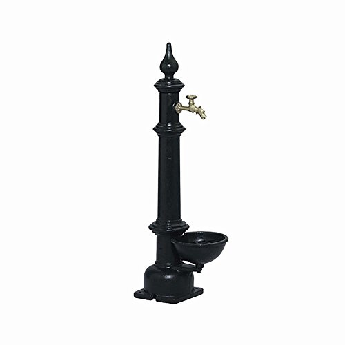 PUTEUS 15121-E Altstadtnostalgie-Standbrunnen, Grauguß grün lackiert