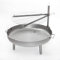 Grillrost Ø 60 cm für alle Feuerschalen ; Universell einsetzbarer Grillrost für alle Feuerschalen mit Höhenverstellung und Schwenkfunktion.
