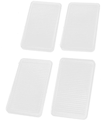 uxcell 4 Pcs Clear Soft Rubber Anti Skid Slip Pad for Furniture Table Chair