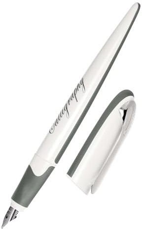 Online Stylo de calligraphie Air Blanc, Pointe de calligraphie 1,4 mm, pour cartouches d'encre standard ou convertisseur, cartouche bleue incluse, pour droitier/gaucher