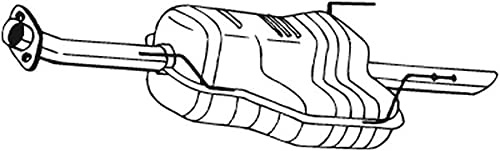 BOSAL Endschalldämpfer 185-441 | Kompatibel mit: OPEL ASTRA G Caravan